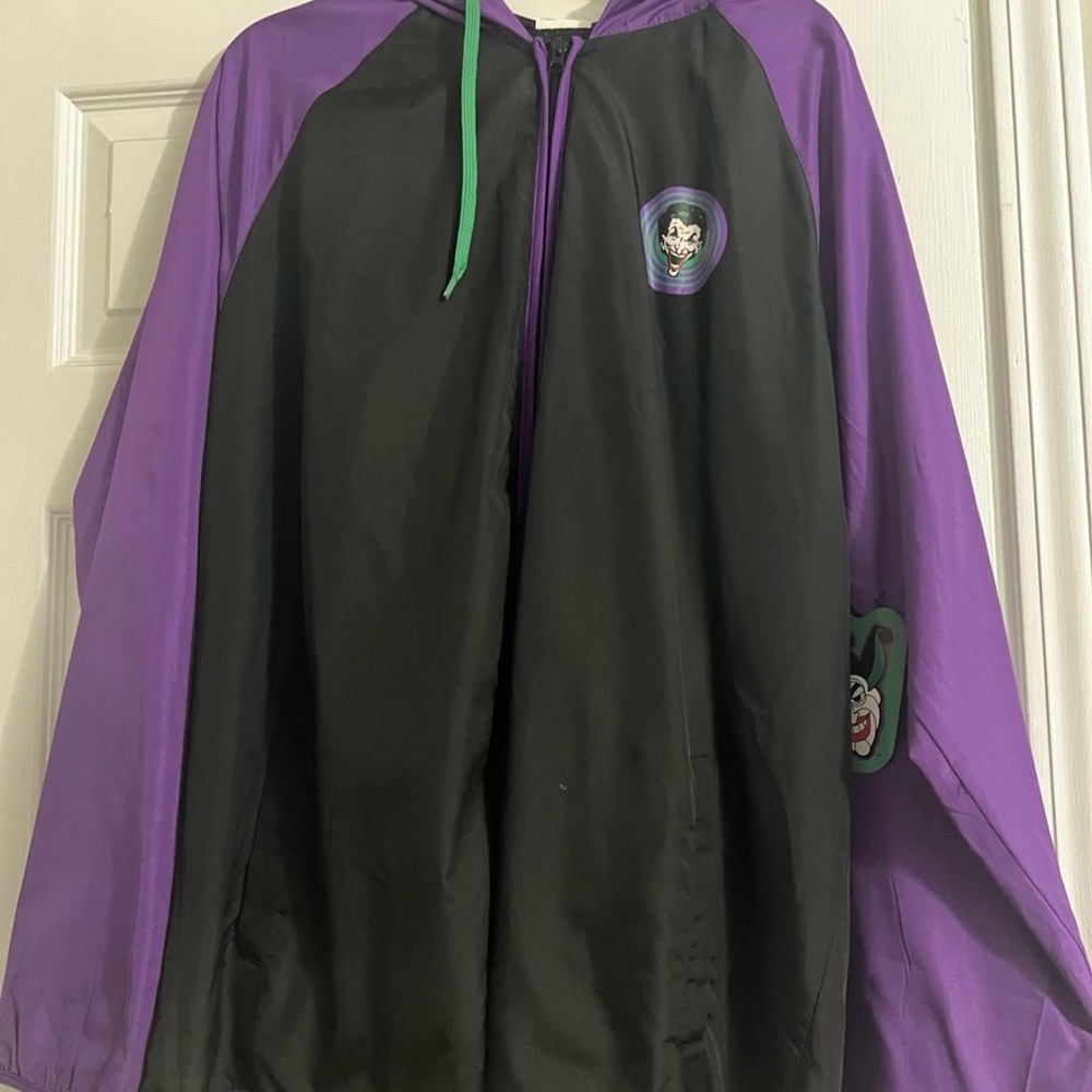 Purple and Black Windbreaker Jacket